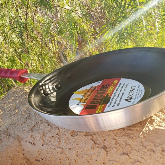 12" Non-Stick Aluminum Fry Pan w/ Silicone Sleeve, Hercules Series - Picture 5 of 6
